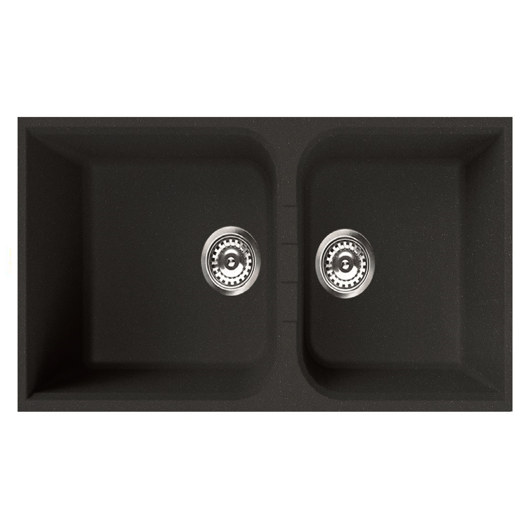 Rubine MEQ 860-86U PB GRANITE PEARL BLACK Kitchen Sink 1-3/4 BOWL